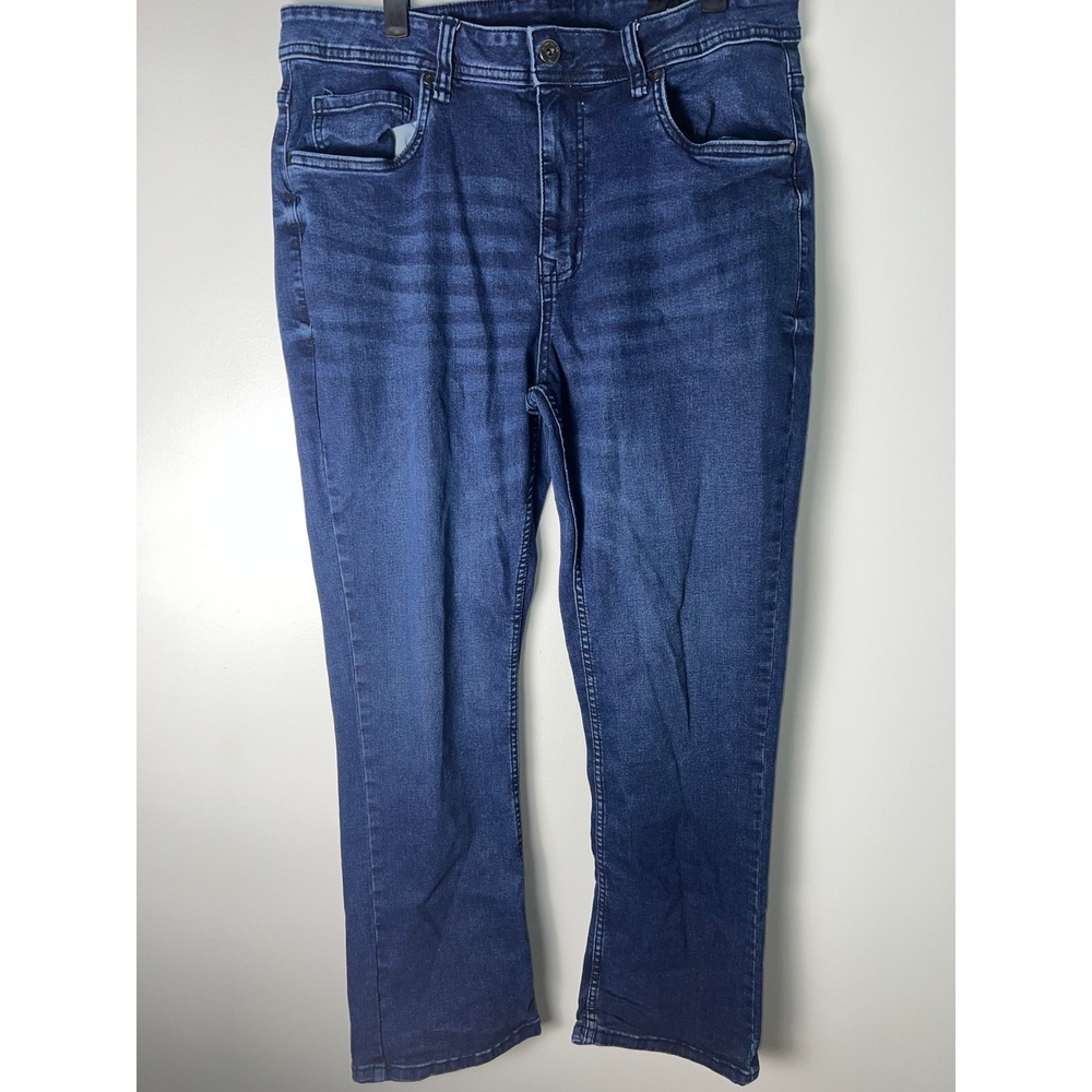 The Perfect Jean NYC Bootcut Jeans Mens 35x30 Blue Stretch Denim JUST4NKNT30